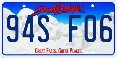 SD license plate 94SF06