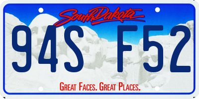 SD license plate 94SF52