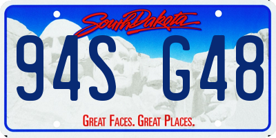 SD license plate 94SG48