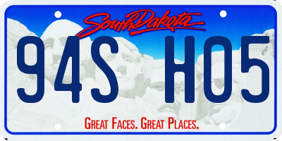 SD license plate 94SH05