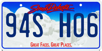 SD license plate 94SH06