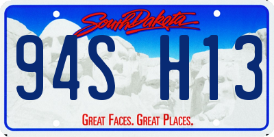 SD license plate 94SH13