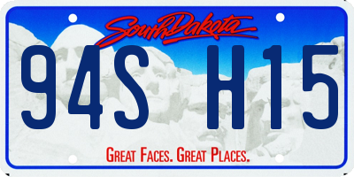 SD license plate 94SH15