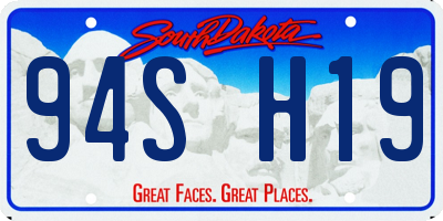 SD license plate 94SH19