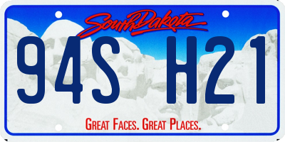 SD license plate 94SH21