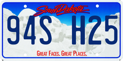 SD license plate 94SH25