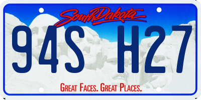 SD license plate 94SH27