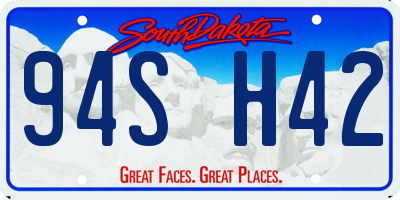 SD license plate 94SH42