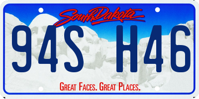SD license plate 94SH46