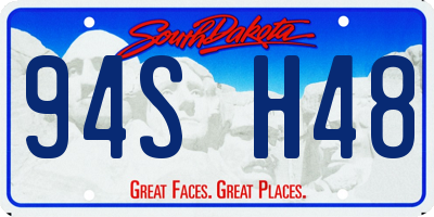 SD license plate 94SH48
