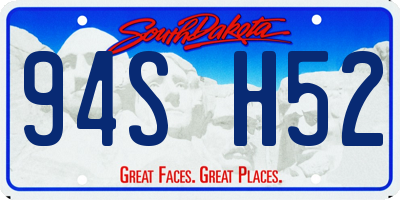 SD license plate 94SH52