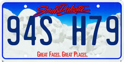 SD license plate 94SH79