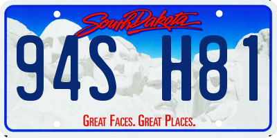 SD license plate 94SH81