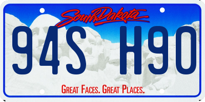 SD license plate 94SH90