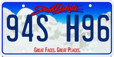 SD license plate 94SH96