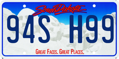 SD license plate 94SH99