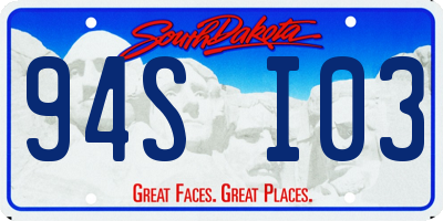 SD license plate 94SI03