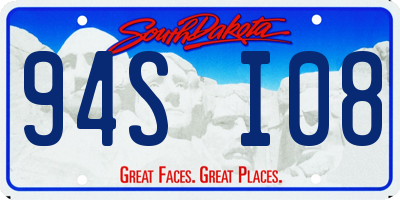 SD license plate 94SI08