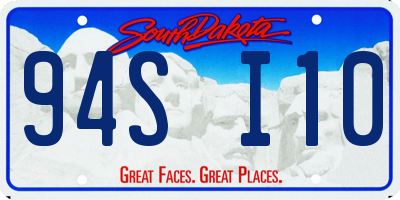 SD license plate 94SI10