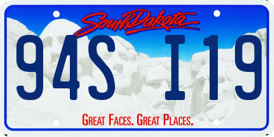 SD license plate 94SI19