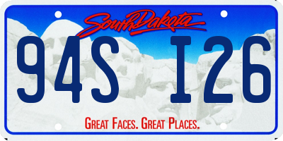 SD license plate 94SI26