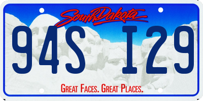 SD license plate 94SI29