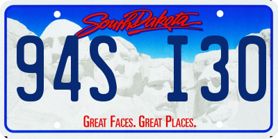 SD license plate 94SI30