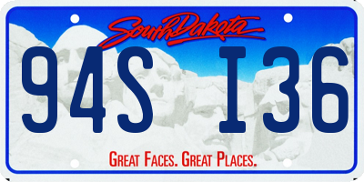 SD license plate 94SI36