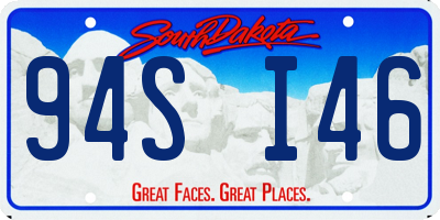 SD license plate 94SI46