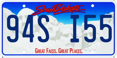 SD license plate 94SI55