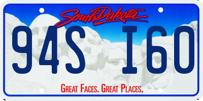 SD license plate 94SI60