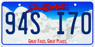 SD license plate 94SI70