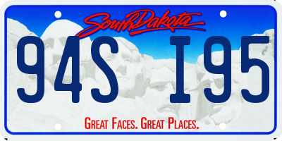 SD license plate 94SI95