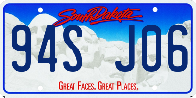 SD license plate 94SJ06