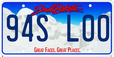 SD license plate 94SL00