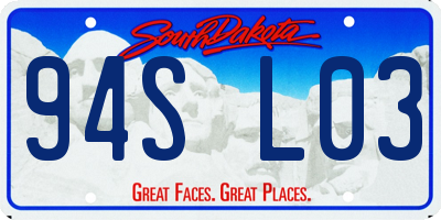 SD license plate 94SL03