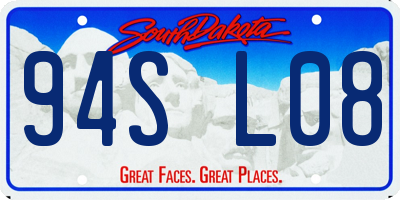 SD license plate 94SL08