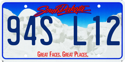 SD license plate 94SL12