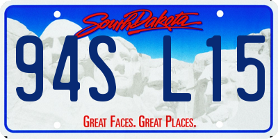 SD license plate 94SL15