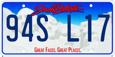 SD license plate 94SL17