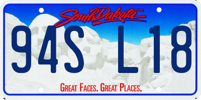 SD license plate 94SL18