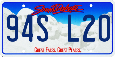 SD license plate 94SL20