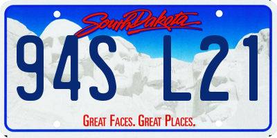 SD license plate 94SL21