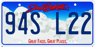SD license plate 94SL22