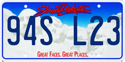 SD license plate 94SL23