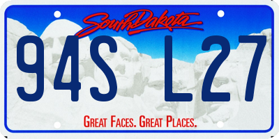 SD license plate 94SL27