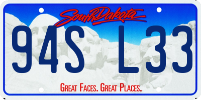 SD license plate 94SL33