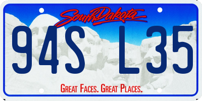 SD license plate 94SL35