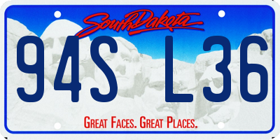 SD license plate 94SL36
