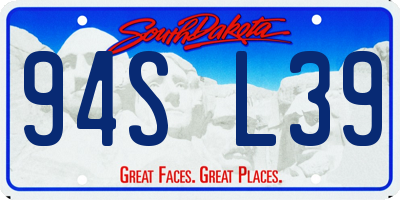 SD license plate 94SL39